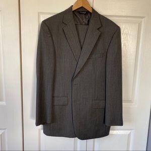 Jos. A. Bank Grey Herringbone Full Suit